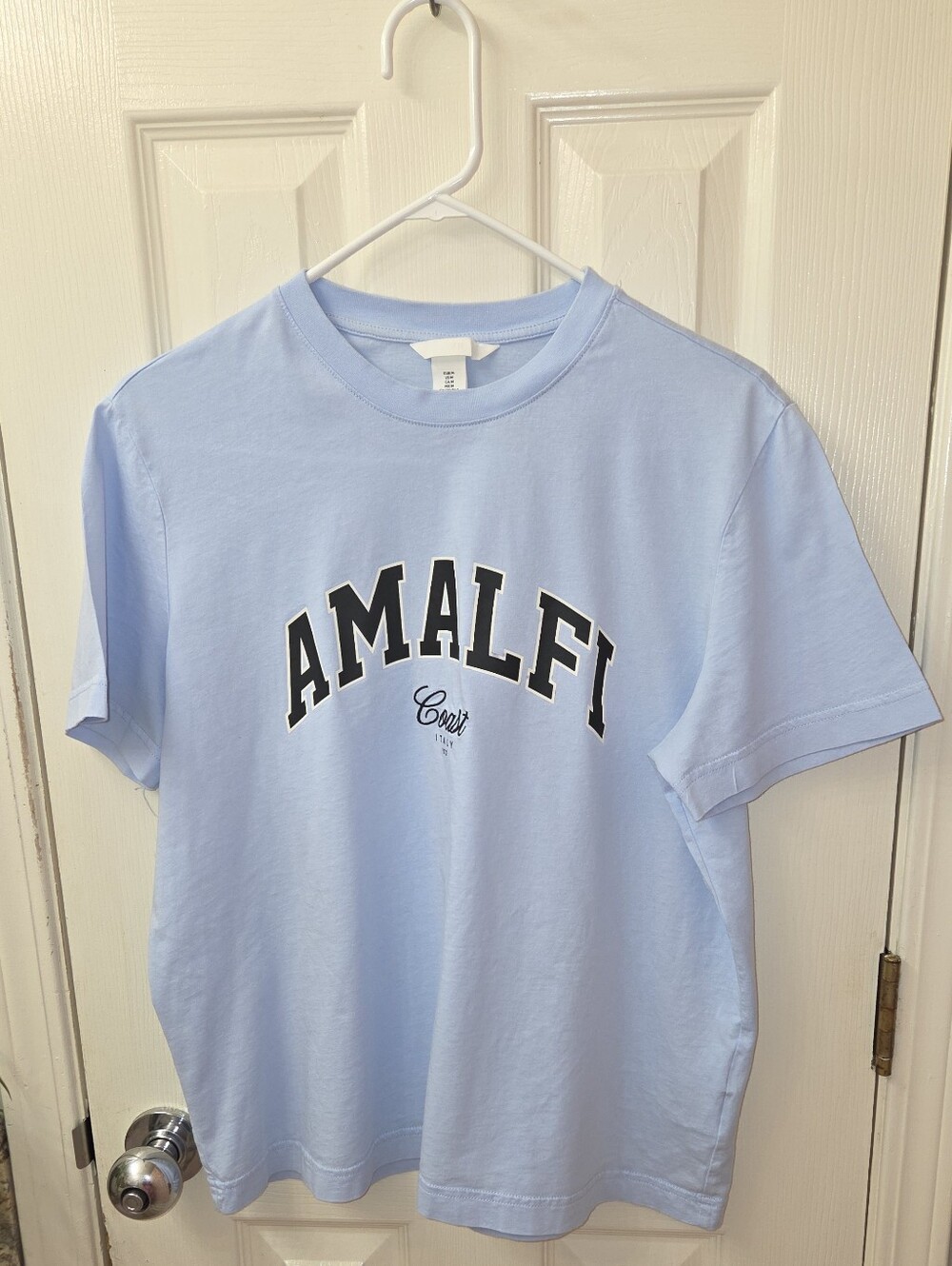 H&M Light Blue "AMALFI" Graphic Tee